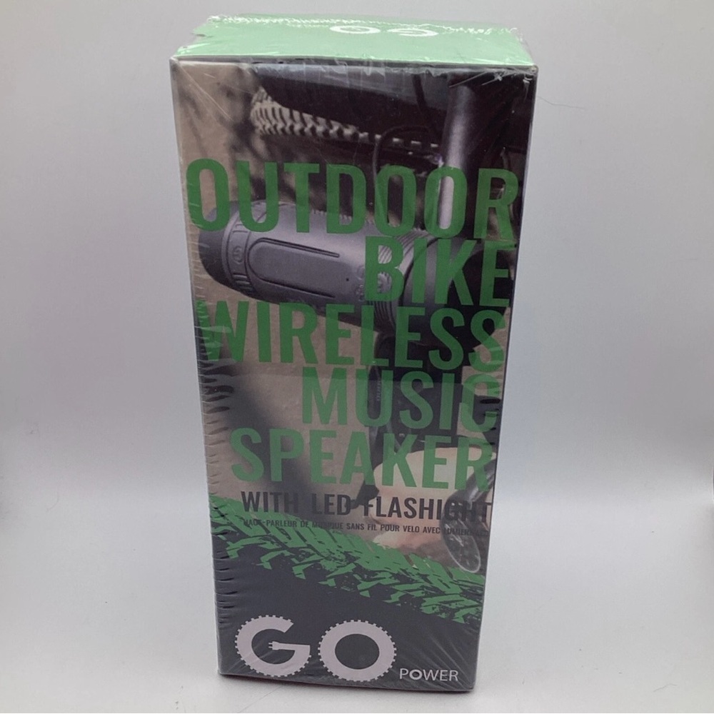Wireless / Wired Portable Bike Speaker With Light GoPower NIB
